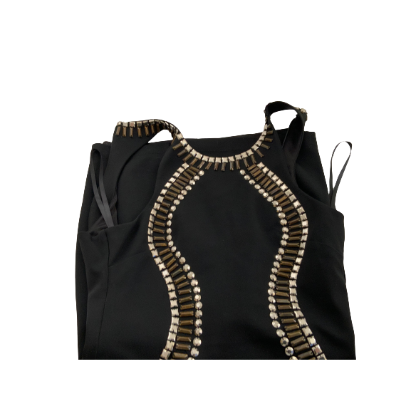 Bebe Sexy Black Studded Dress. Sz XXS