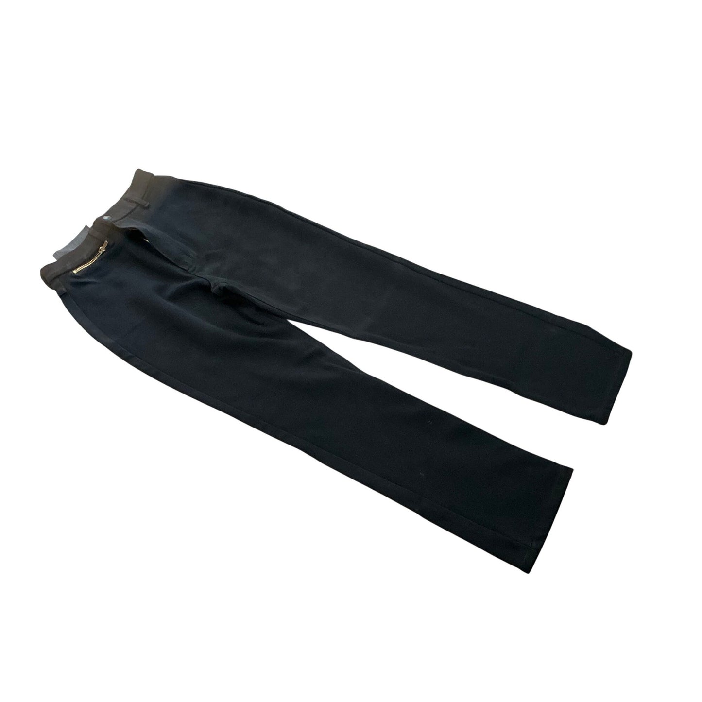 St. John Sport Black Straight-Leg Pants Size 2 With Zip Accent Womens Casual Chic