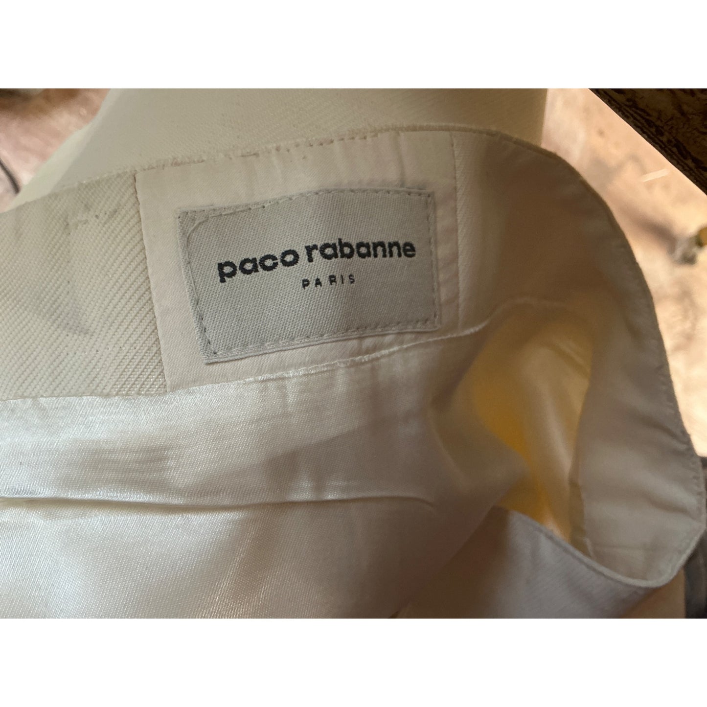 Paco Rabanne Paco Rabanne Ivory A-Line Mini Skirt Women’s Design