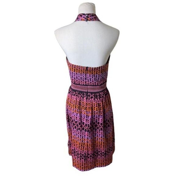 Trina Turk Halter Geometric Print Dress SZ 2