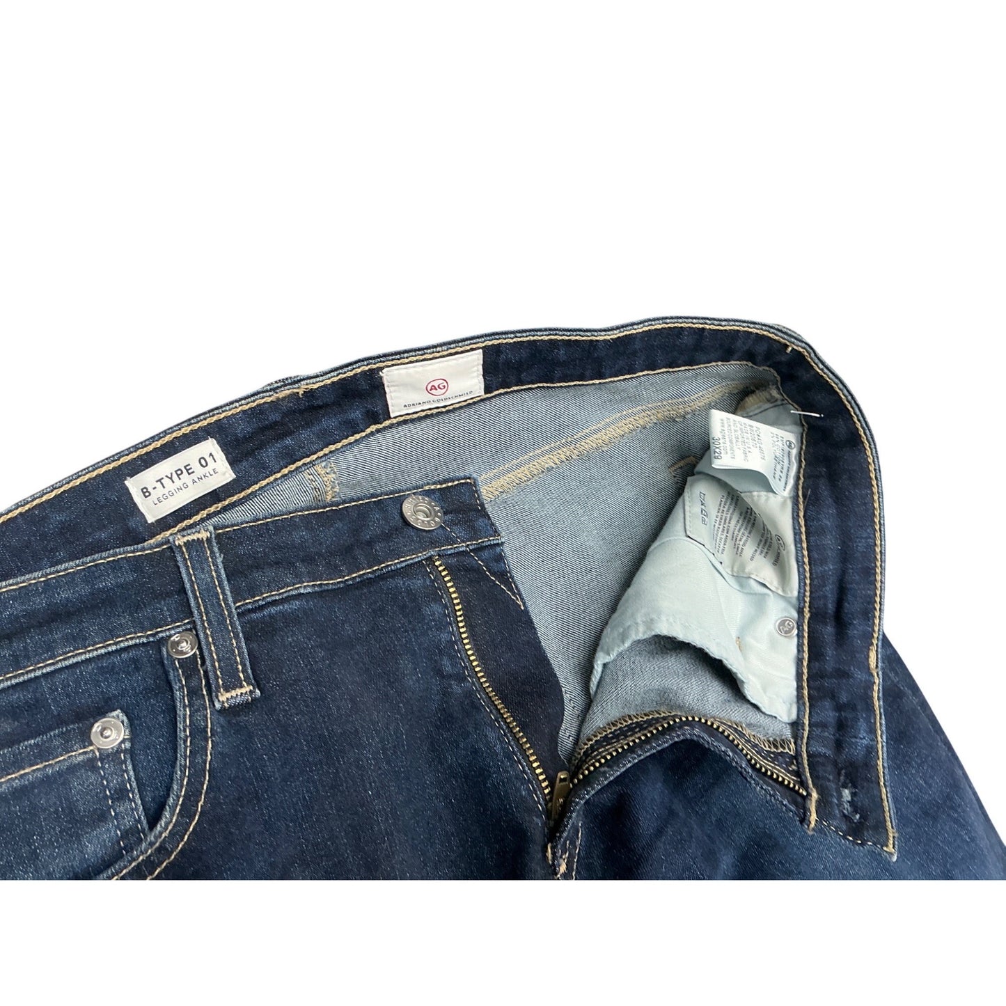 Adriano Goldschmied B-Type 01 Legging Ankle Skinny Jeans Dark Wash 30R