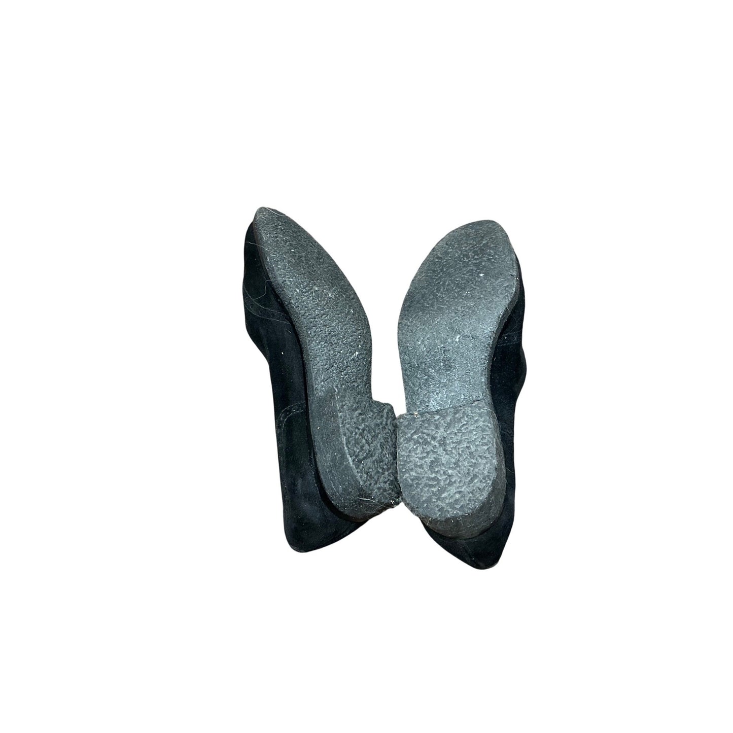 Silvia Fiorentina Black Suede Flats Made in Italy Classic Comfort Ballet Shoes Women’s Sz 5.5M