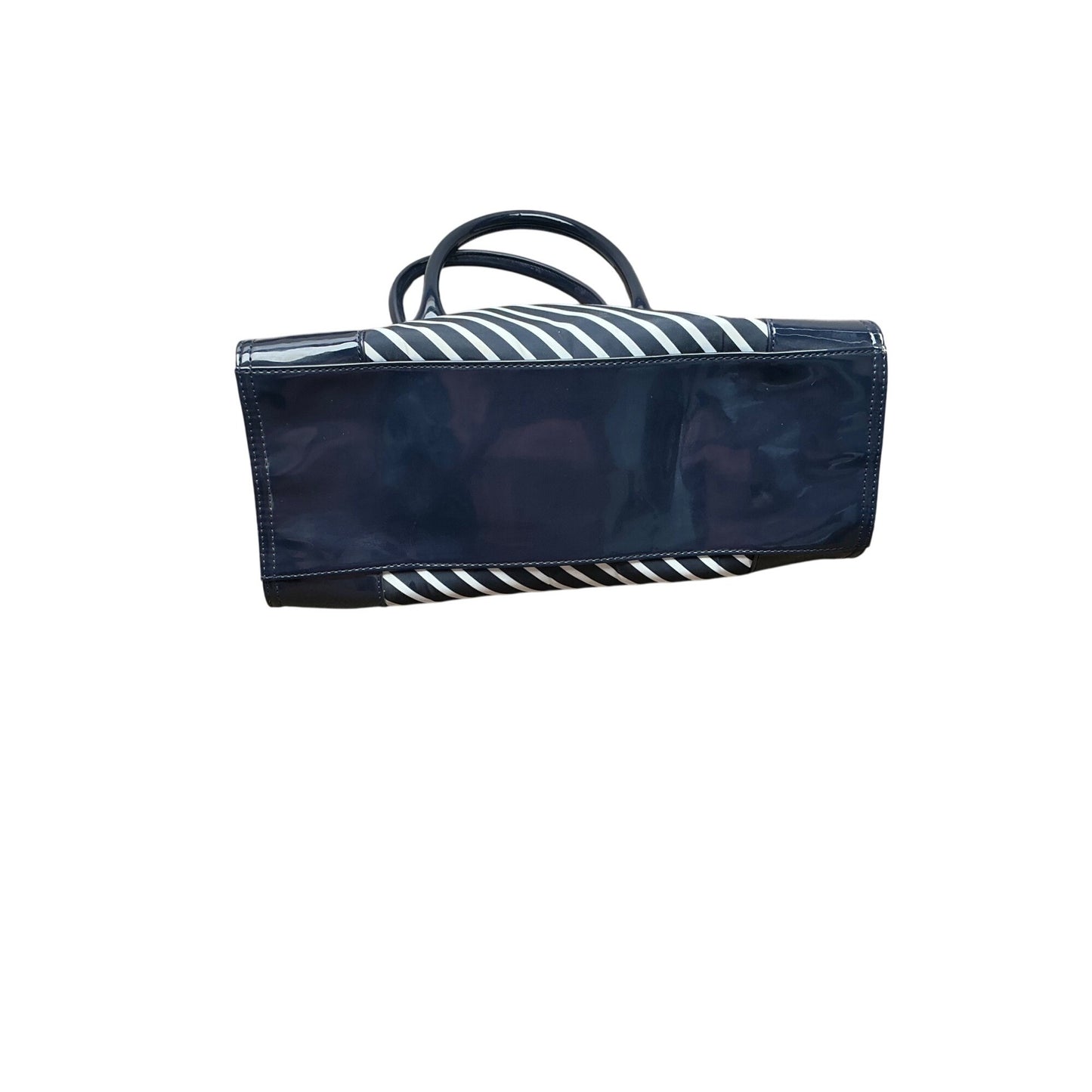 Tory Burch Navy White Striped Tote Bag Large Travel Weekend