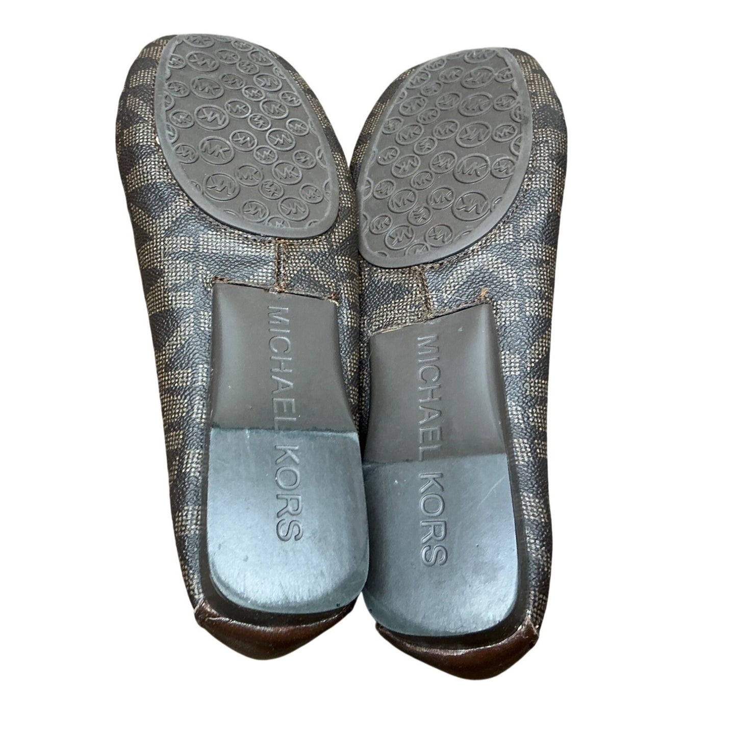 Coach Metallic Silver Leather Ballet Flats Women’s Sz 7