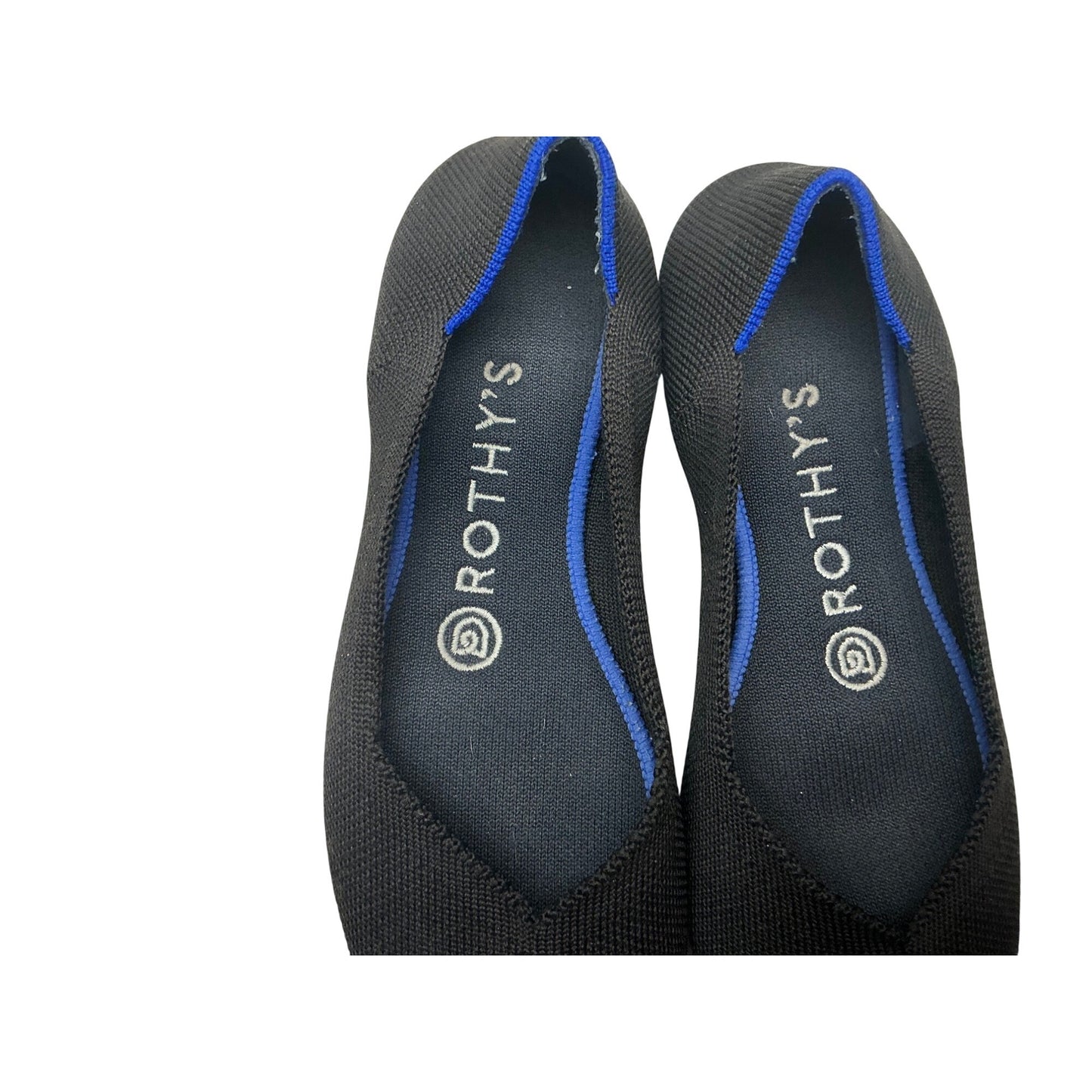 Rothy’s The Flat Black Knit Shoes Women’s Size 5 Sustainable Washable Flats