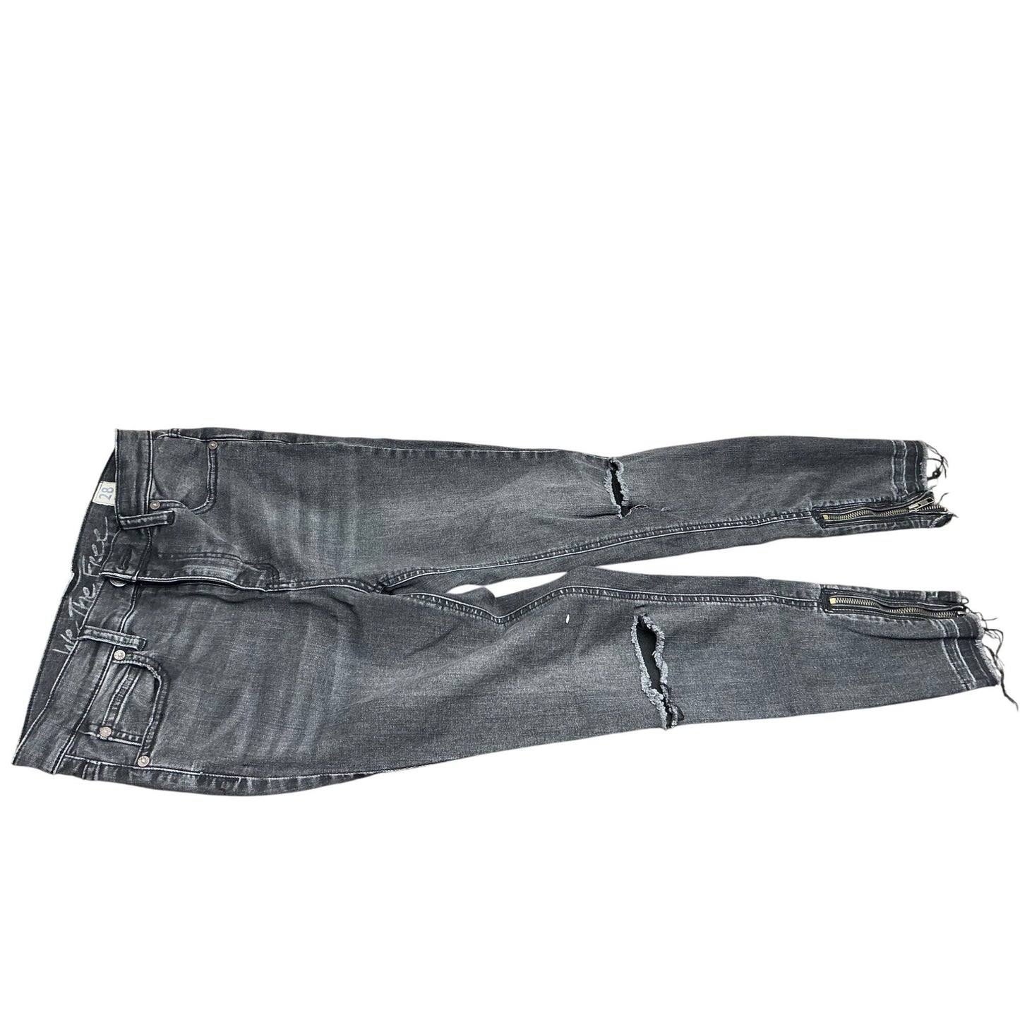 Free People We The Free Black Raw Hem Jeans Women’s Size 28