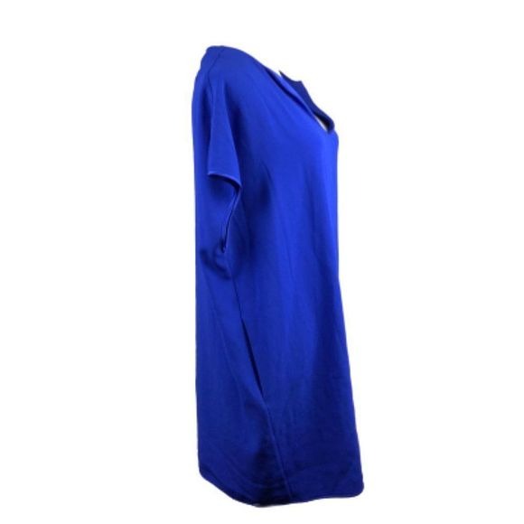 Diane Von Furstenberg Blue Shirt Dress Sz S