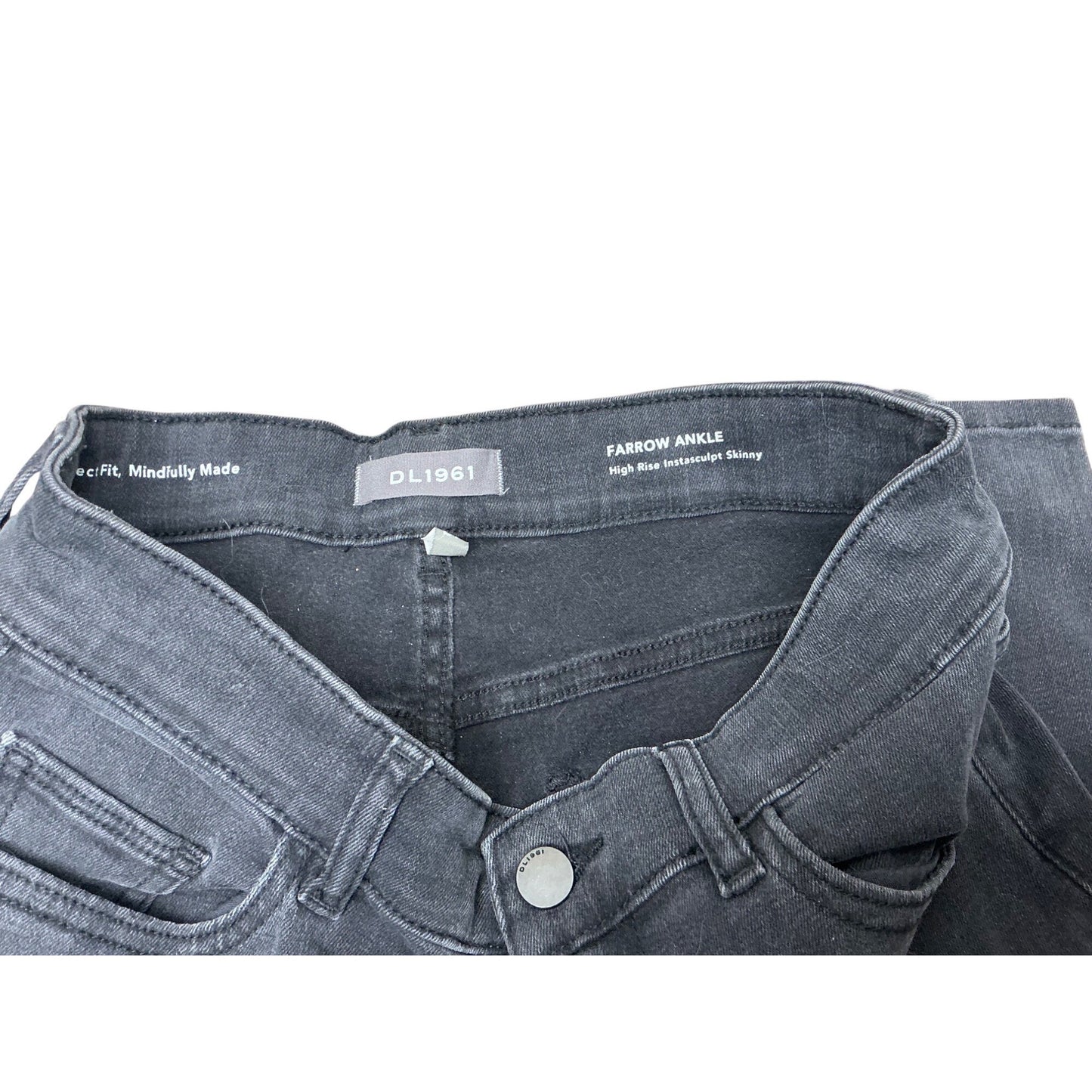 DL1961 Farrow Ankle High Rise Instasculpt Skinny Jeans Gray Women. Sz 27