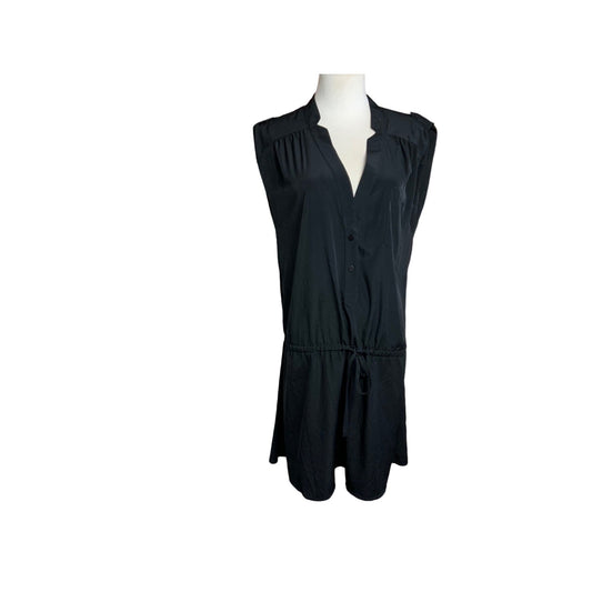 ZOA Black Sleeveless Drop Waist Dress Sz M