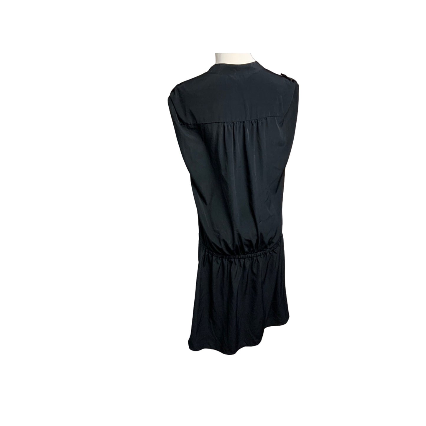 ZOA Black Sleeveless Drop Waist Dress Sz M