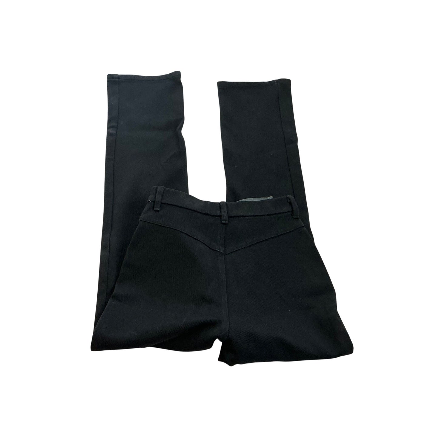 St. John Sport Black Straight-Leg Pants Size 2 With Zip Accent Womens Casual Chic
