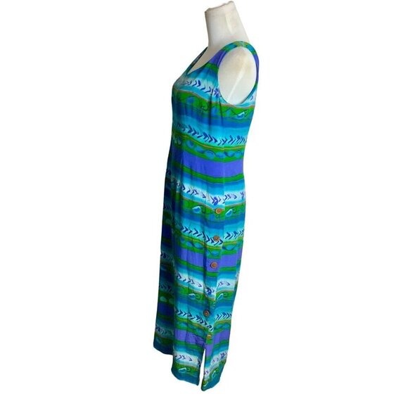 Maggie London Multi-Color Maxi Dress. Size 6