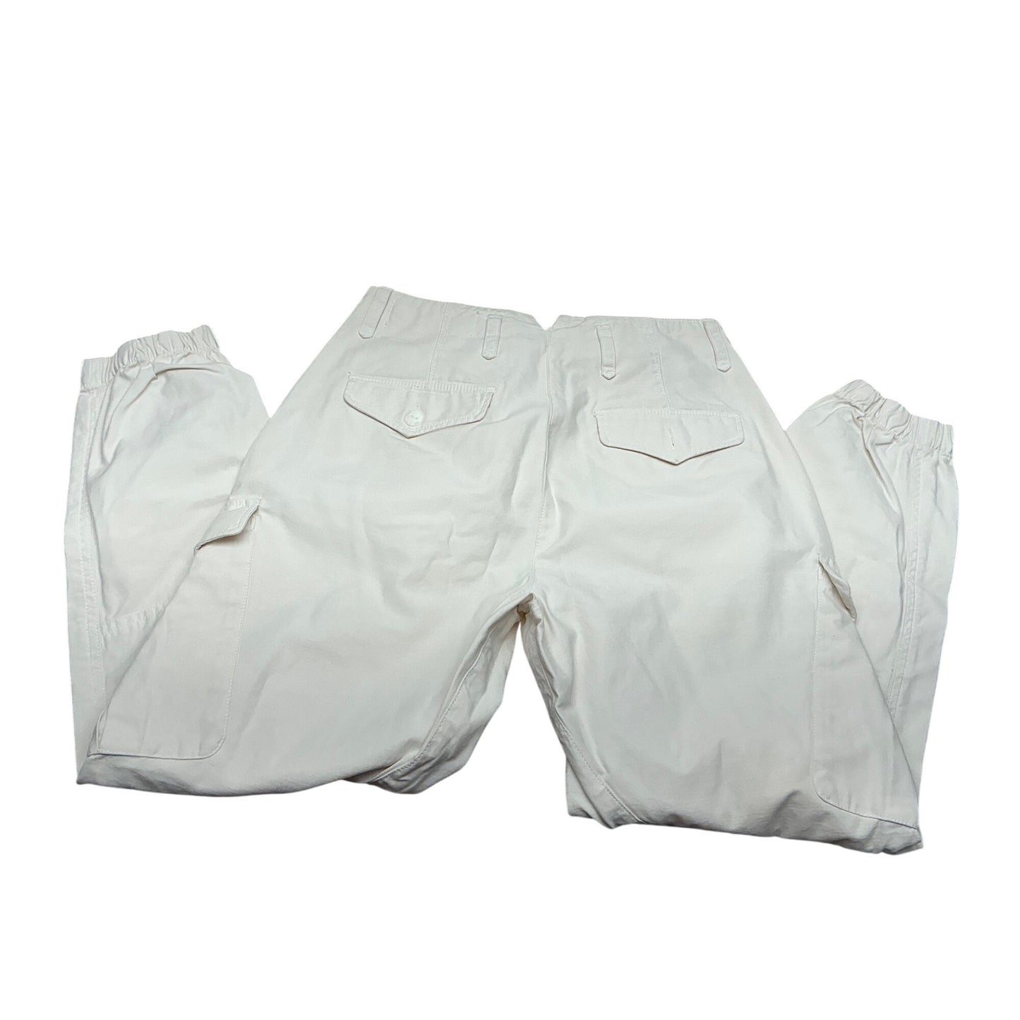 Rag & Bone Ivory Utility Cargo Pants Zip Ankle Cotton Stretch Size 26