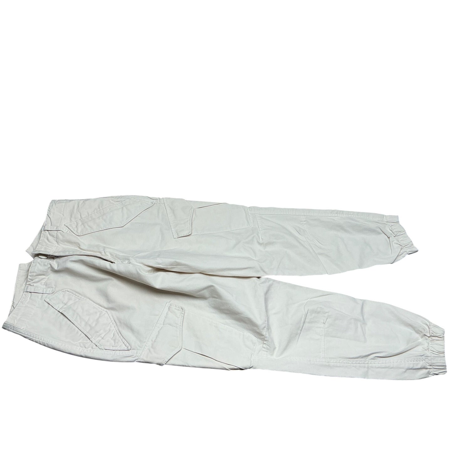 Rag & Bone Ivory Utility Cargo Pants Zip Ankle Cotton Stretch Size 26