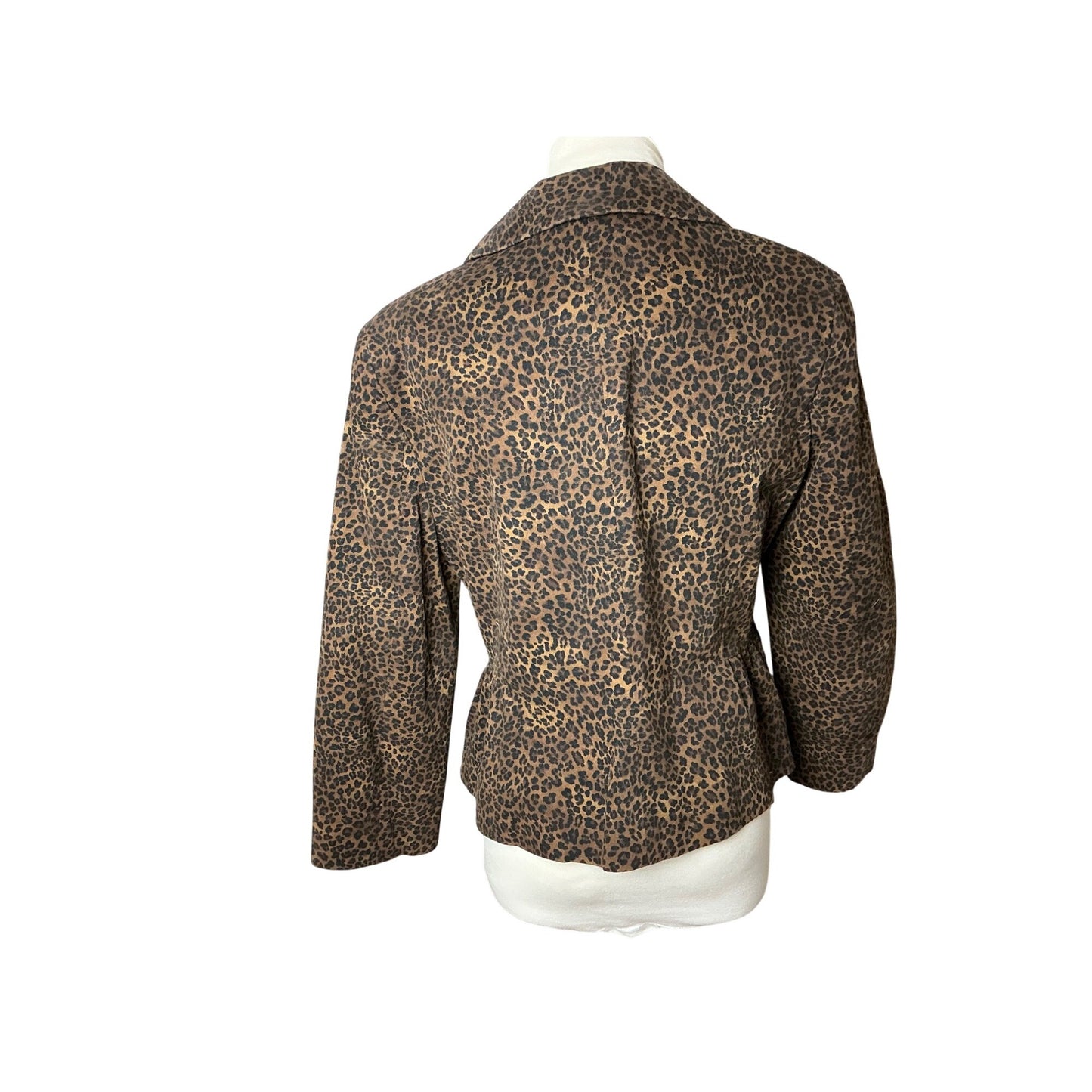 Charles Gray Metallic Brown Textured Blazer Jacket Gold Buttons Sz M