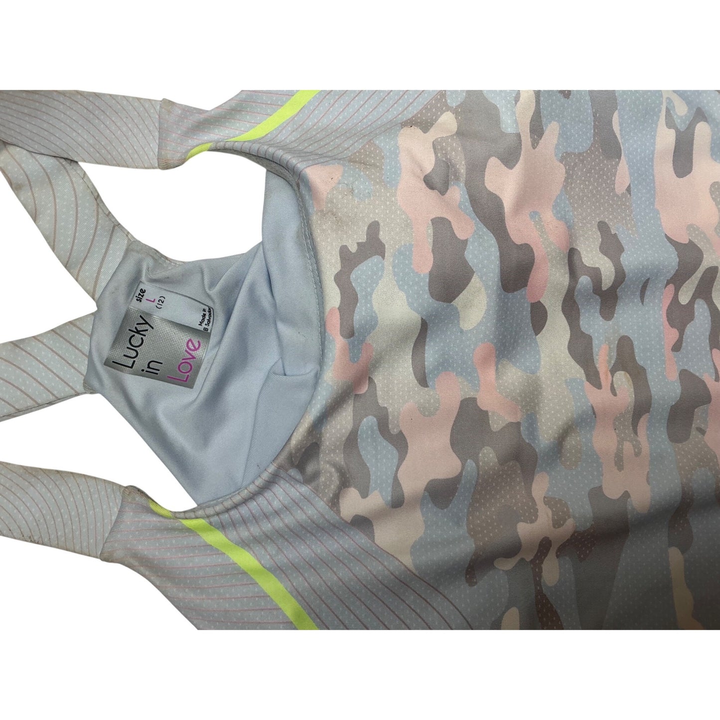 Lucky In Love NWT Racerback Top. Size Large