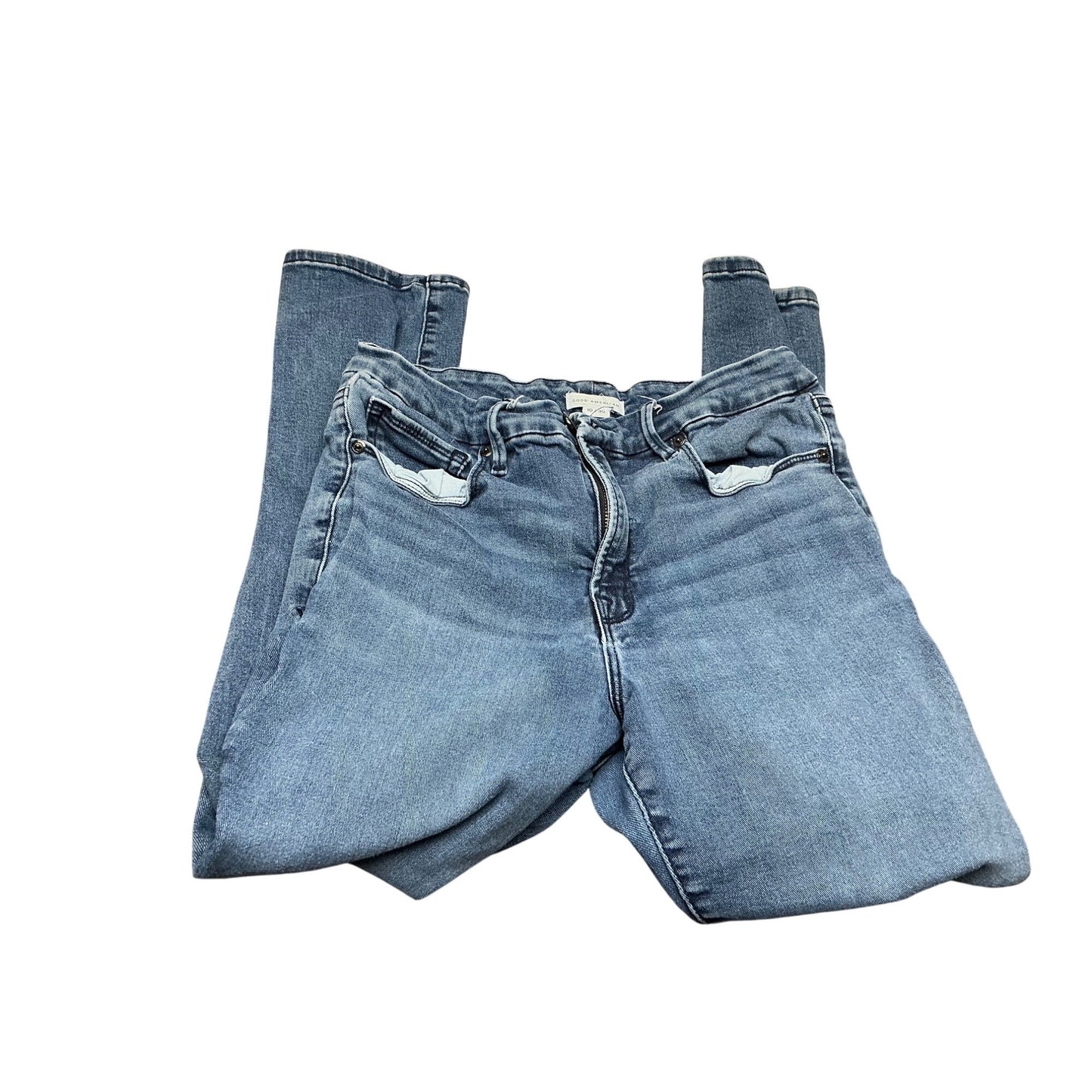 Good American Blue Skinny Jeans High Rise Stretch Denim Women’s Size 10/30