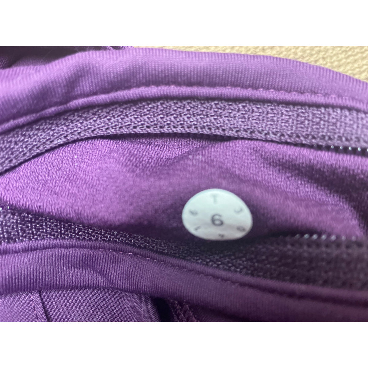 Women’s Eggplant Purple Double Layer Athletic Running Shorts Size 6
