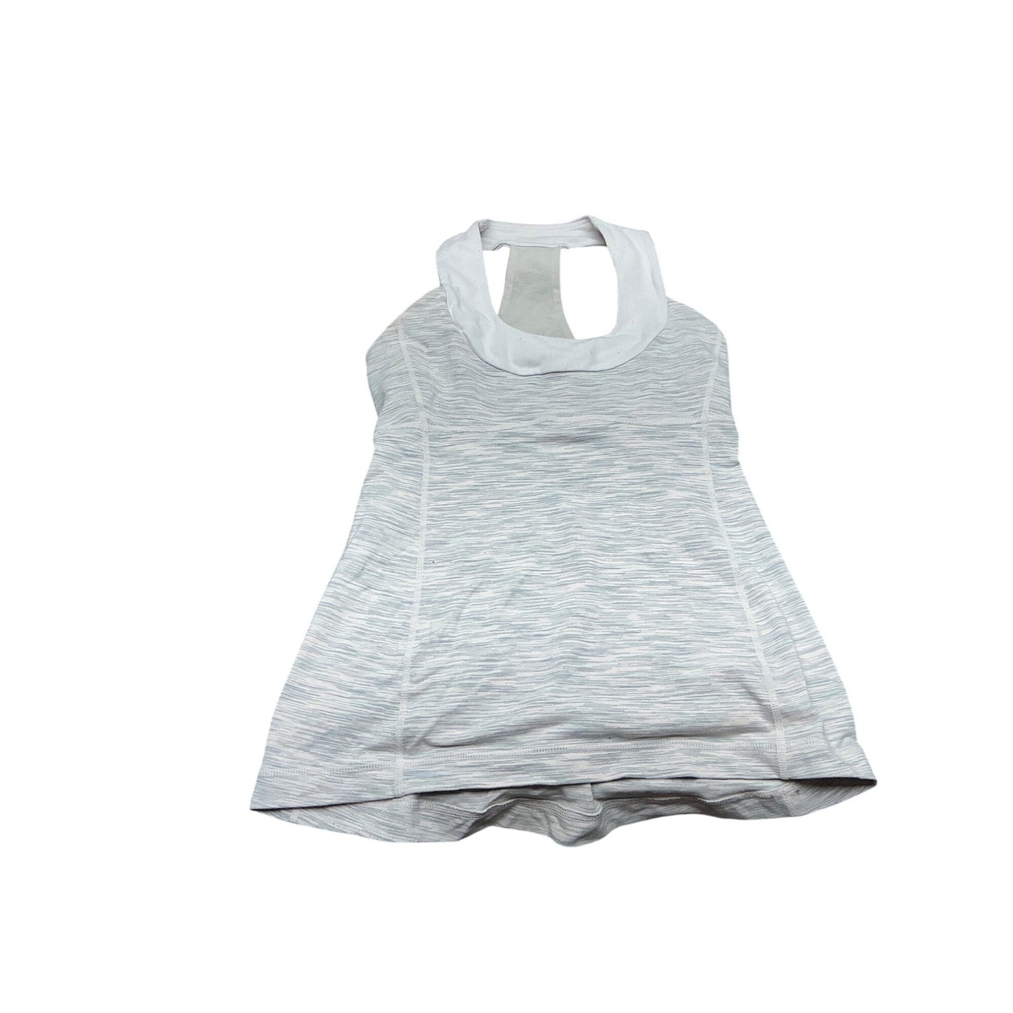 Lululemon Gray Racerback Athletic Tank Top   Built-In Bra Sz S