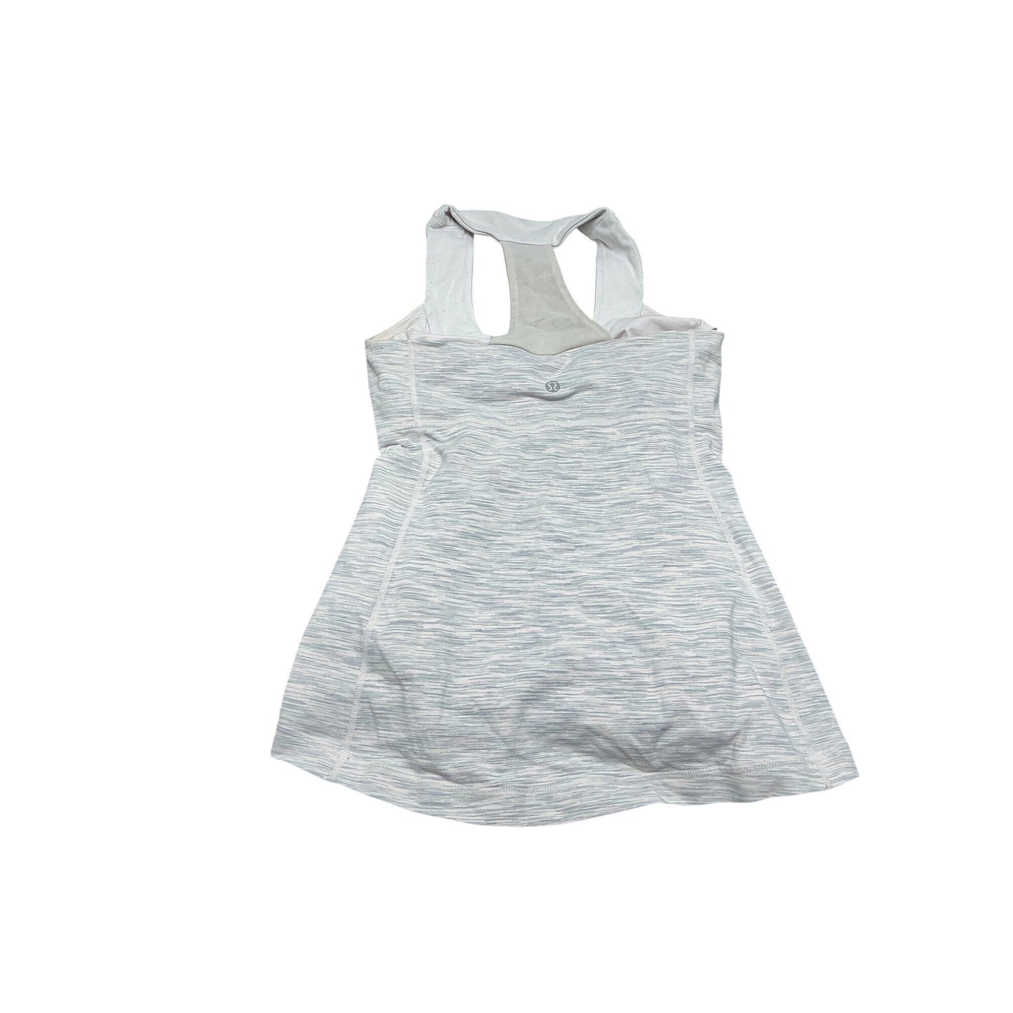 Lululemon Gray Racerback Athletic Tank Top   Built-In Bra Sz S