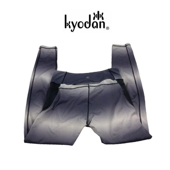 Kyodan Black Gray Ombre Athletic Workout Shorts Sz M