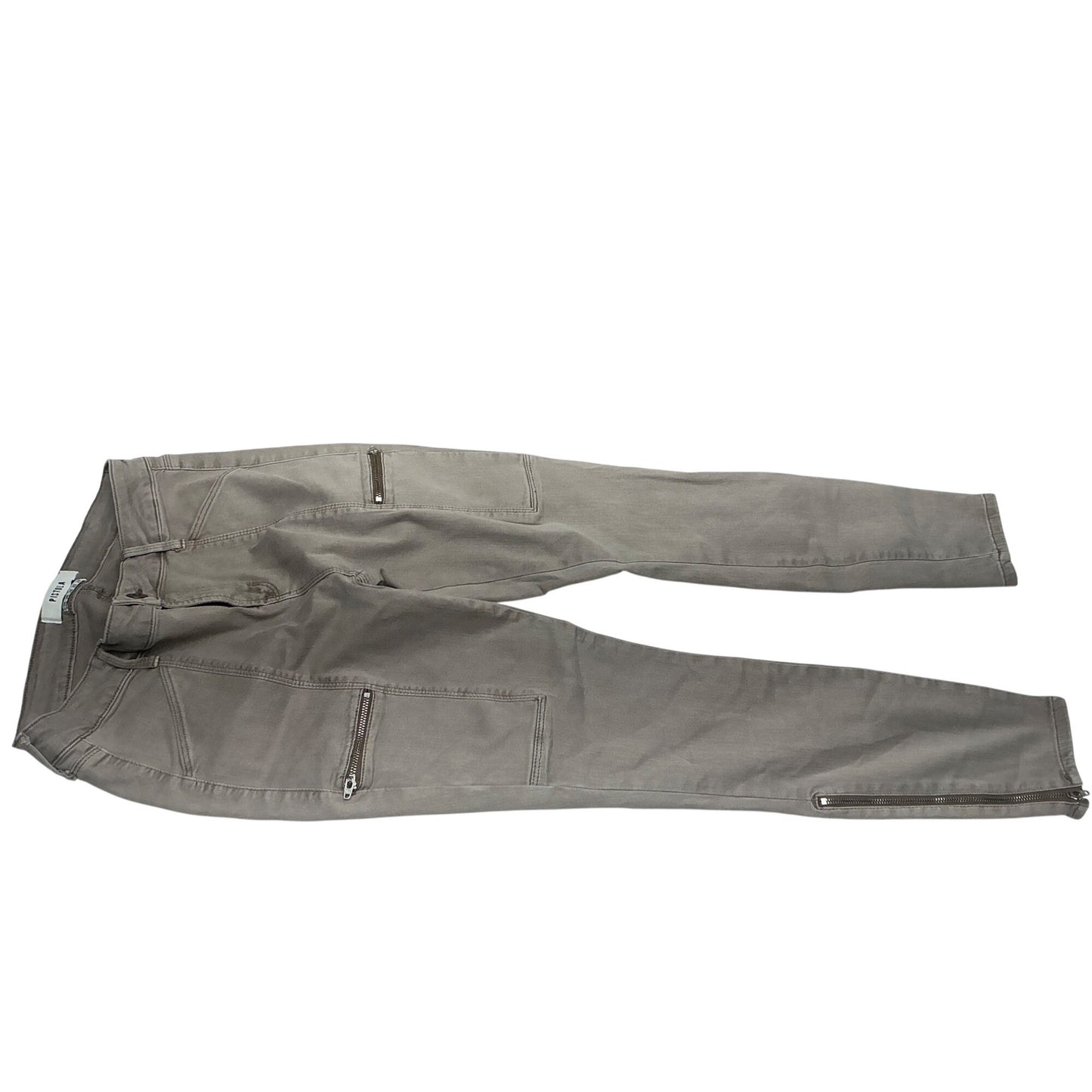 Pistola Denim Jeans Women’s Gray Neutral Wash Mid Rise Straight Skinny Size 28