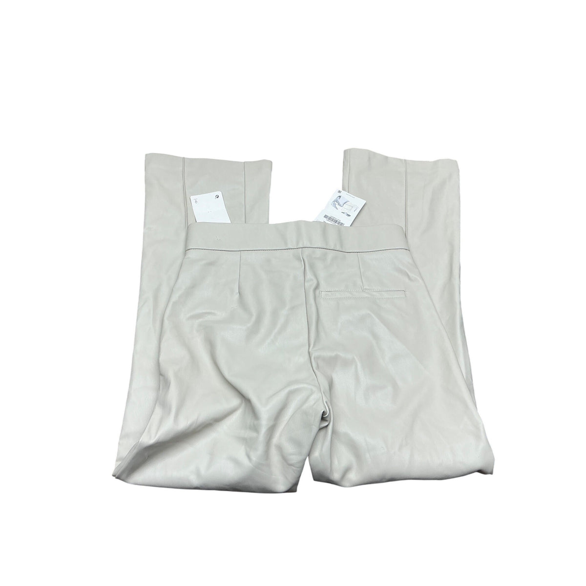 Zara Women’s Faux Leather High Waisted Pants Beige  NWT Size S