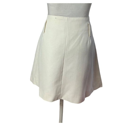 Paco Rabanne Paco Rabanne Ivory A-Line Mini Skirt Women’s Design