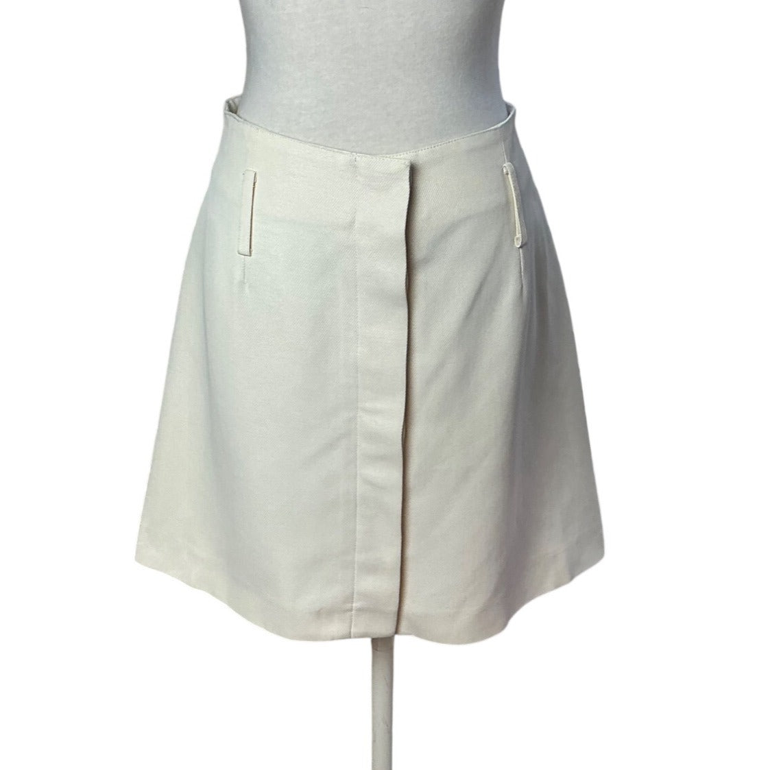 Paco Rabanne Paco Rabanne Ivory A-Line Mini Skirt Women’s Design