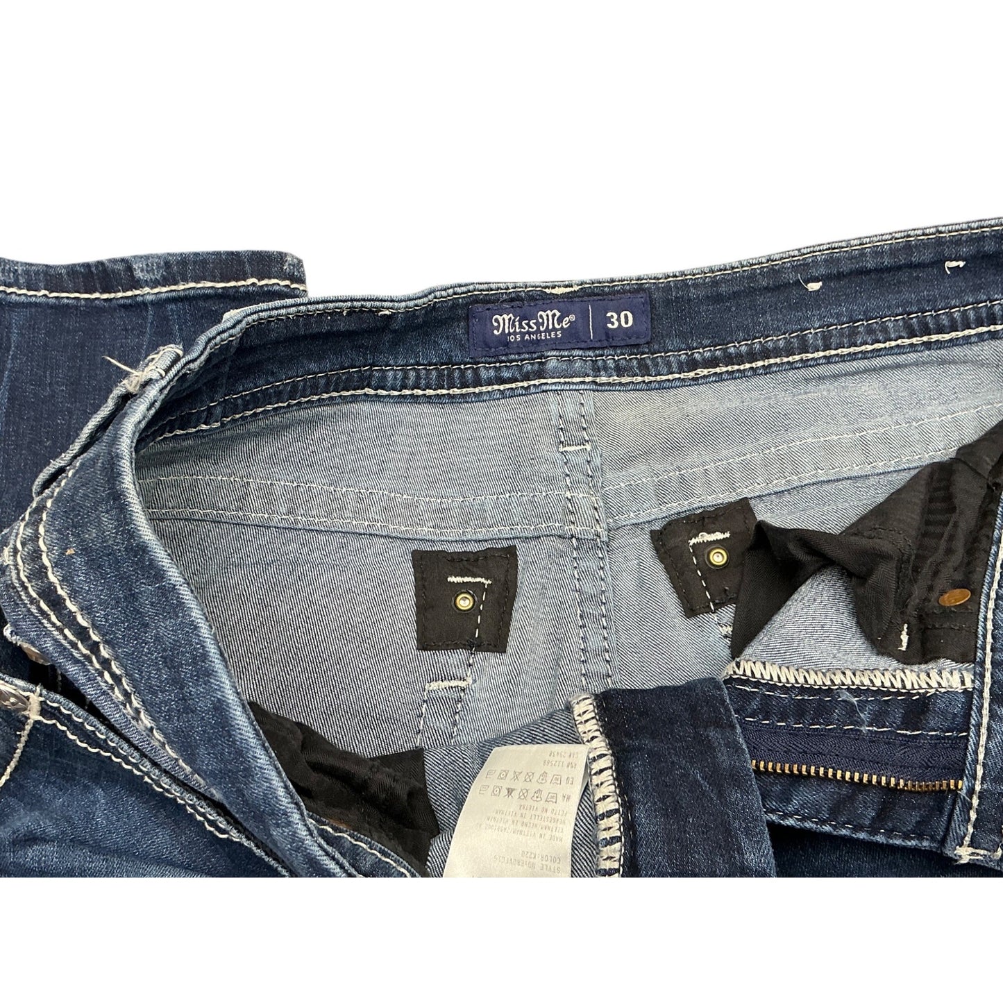 Miss Me Wing Embroidered Bootcut Jeans Size 30