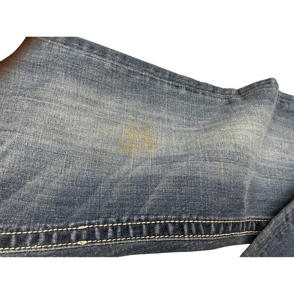 Miss Me Jeans Embellished Pockets Low Rise Boot Cut Denim Womens Size 30