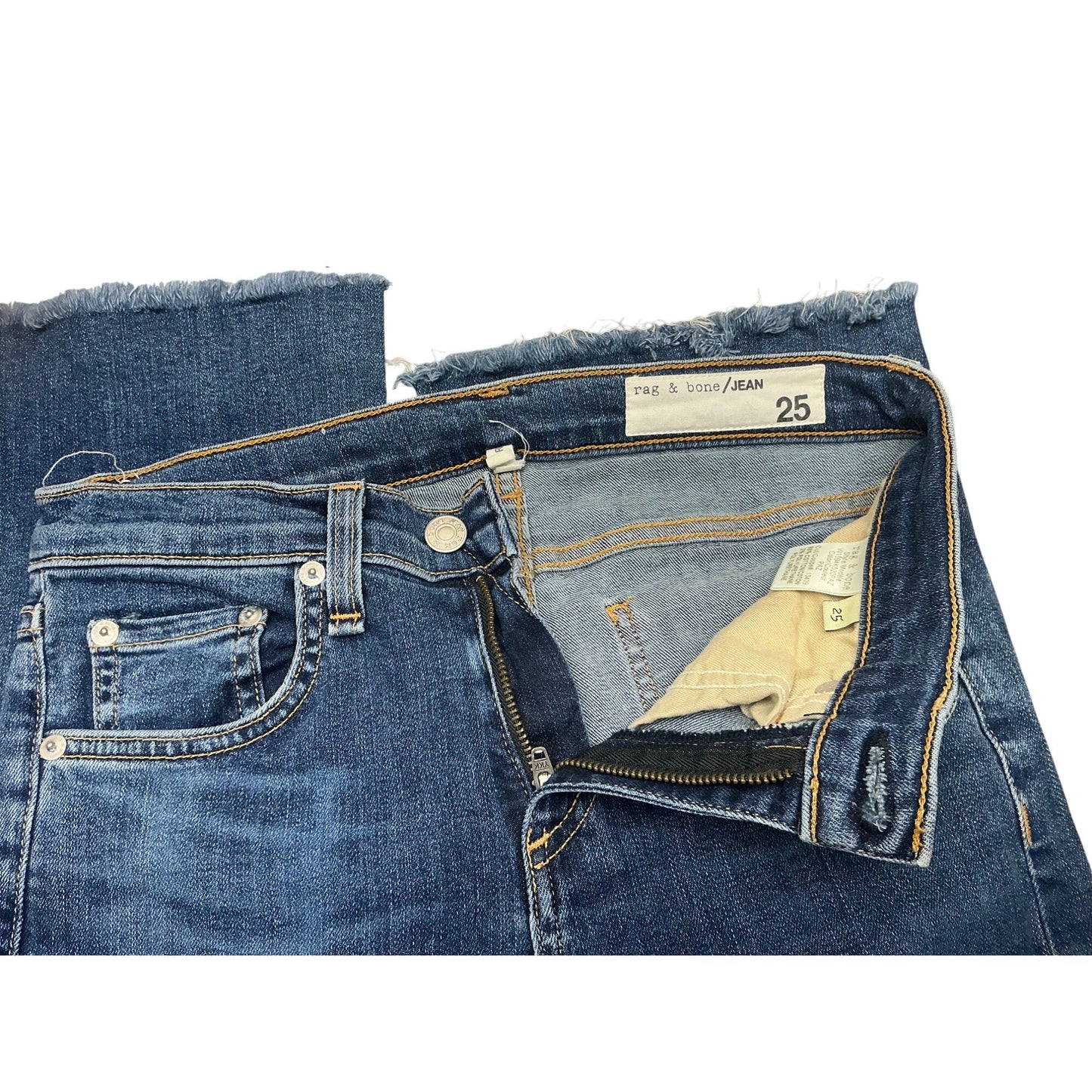 rag & bone Medium Wash Skinny Jeans | Mid Rise | Size 25