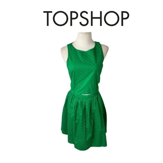TopShop Green Sundress. Sz 6