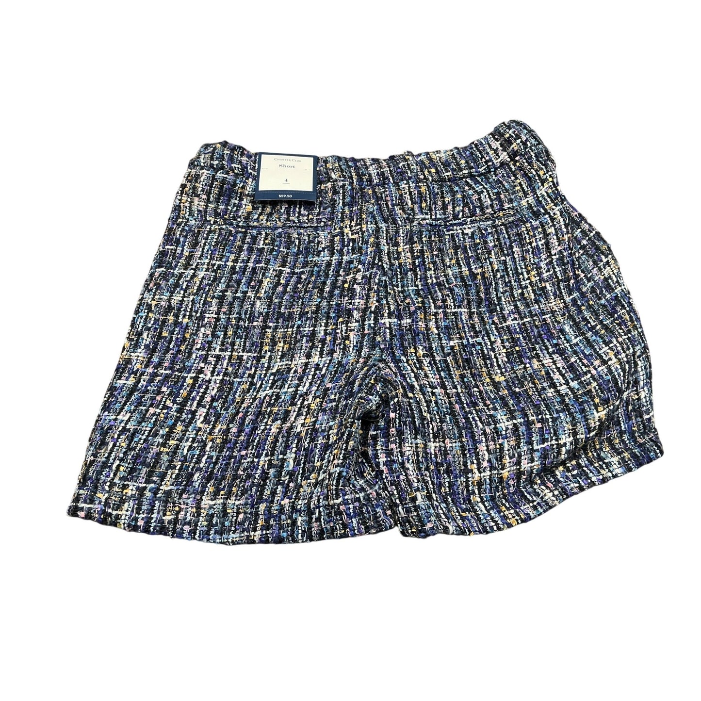 Charter Club NWT Multicolor Tweed Shorts High Rise Textured Sz 4