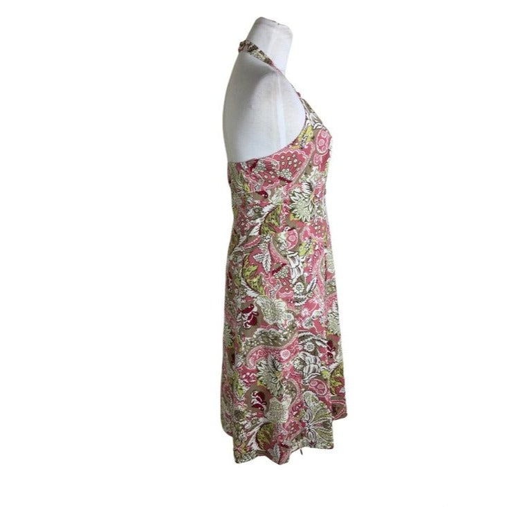 Ann Taylor Pink Paisley Halter Dress – Size 4