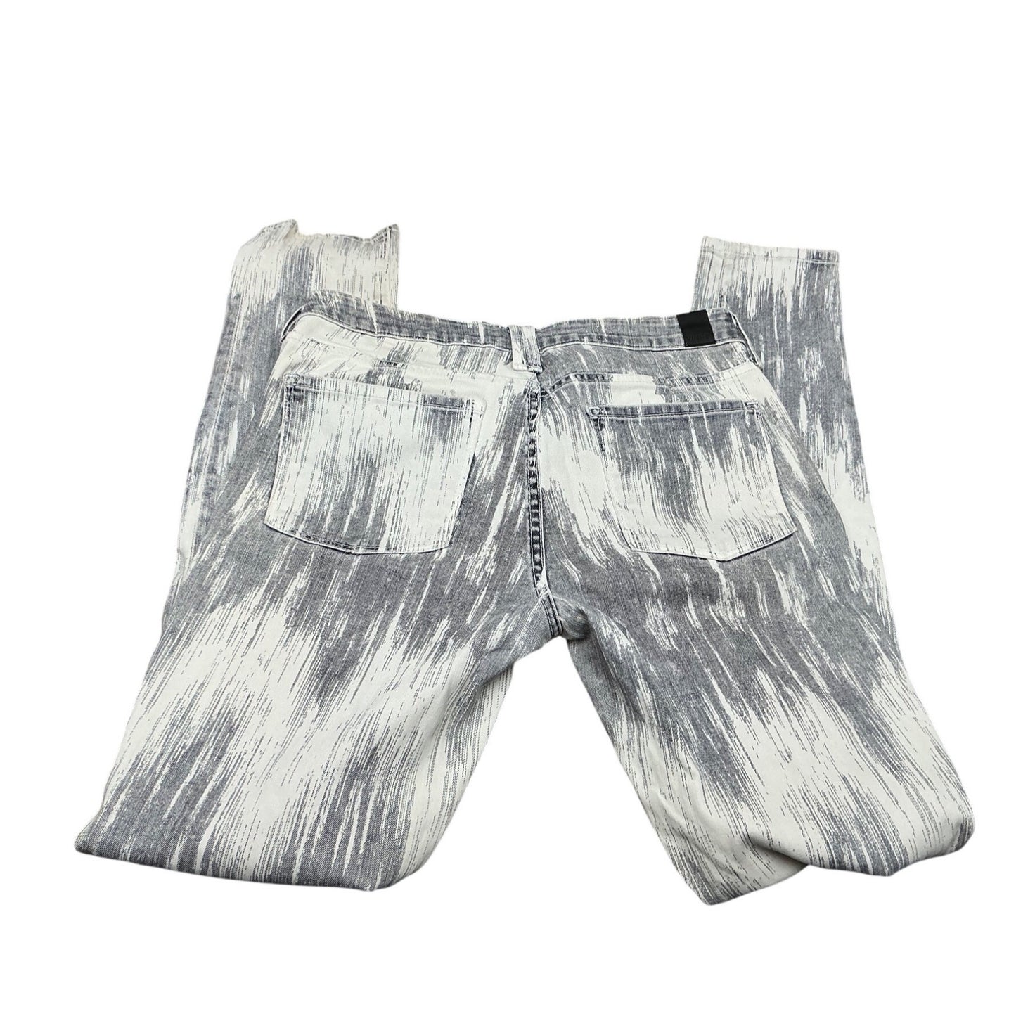 Vince Gray White Abstract Print Skinny Jeans Women’s Size 29