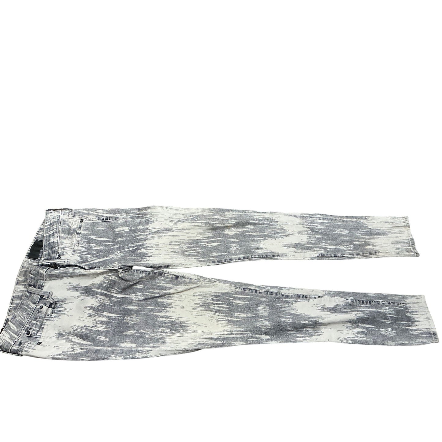 Vince Gray White Abstract Print Skinny Jeans Women’s Size 29