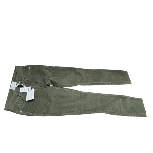 NWT Olive Green Corduroy Skinny Pants Stretch Casual Chic Size 25