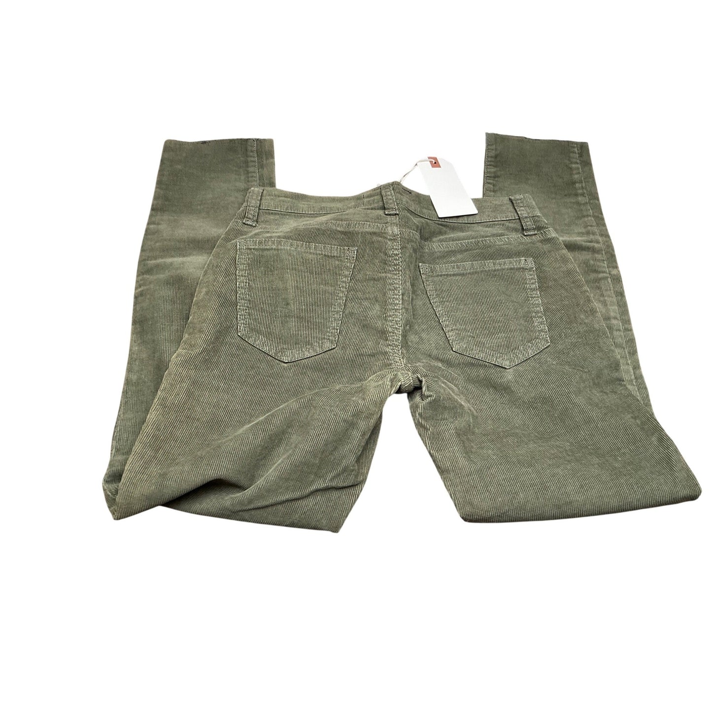 NWT Olive Green Corduroy Skinny Pants Stretch Casual Chic Size 25