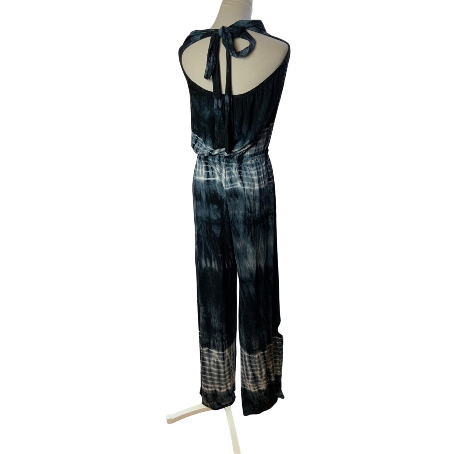 Venus Tie-Dye Wide Leg Jumpsuit Blue Gray Sleeveless Size XS