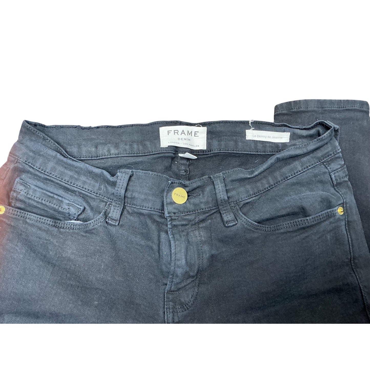 Frame Le Skinny de Jeanne Black Skinny Jeans Size 26