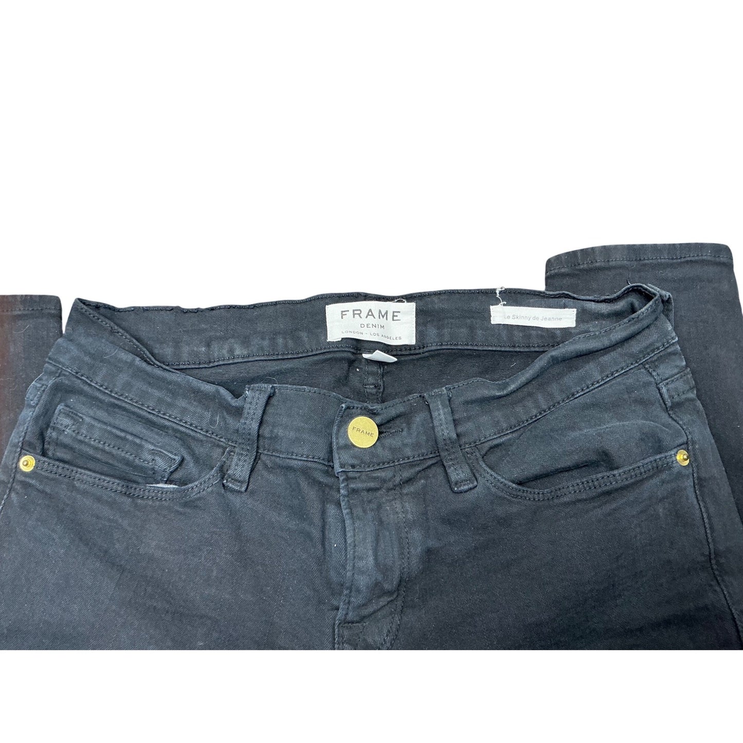 Frame Le Skinny de Jeanne Black Skinny Jeans Size 26