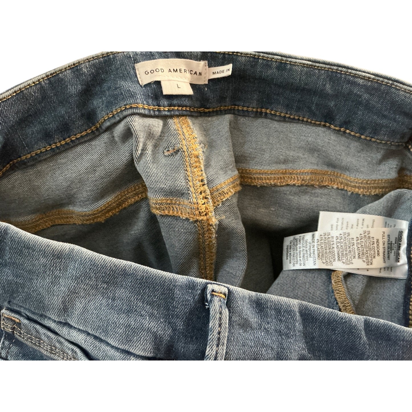 Good American The Good Straight Jeans NWT Women’s Size L