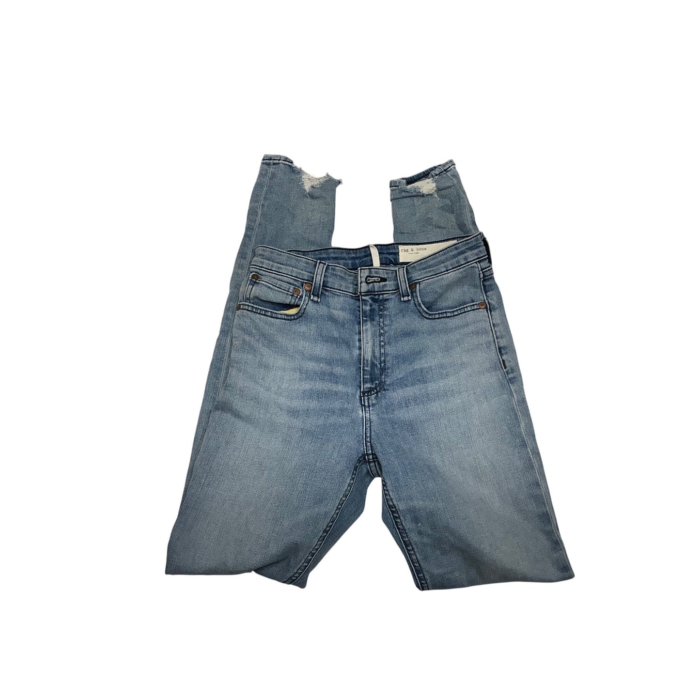 Women’s  Rag & Bone Slim Fit Distressed Light Wash Denim Jeans W24