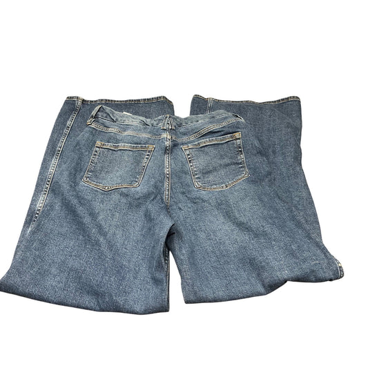 Good American Good American Blue Wash wide Jeans Women’s Denim  Sz 10/30