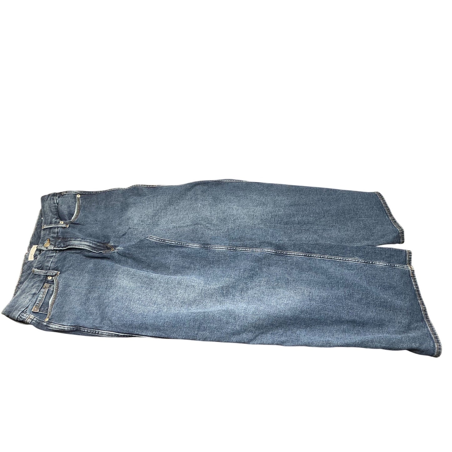 Good American Good American Blue Wash wide Jeans Women’s Denim  Sz 10/30