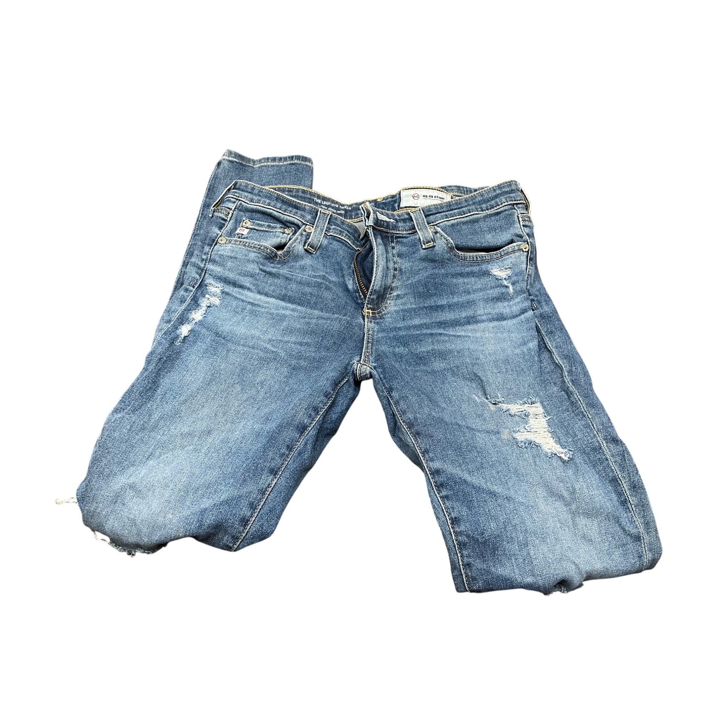 “AG Adriano Goldschmied The Legging Ankle Skinny Jeans Distressed Women’s  Sz 27R