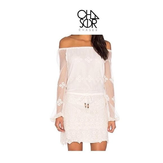 NWT Cha Sor Chaser Lace Dress. Sz M