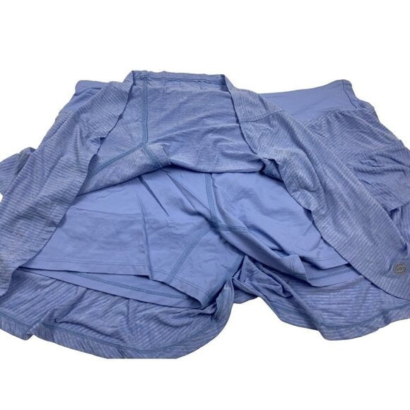 Lija Blue Tennis Skort Athletic Golf Pickleball Skirt Built-In Shorts Sz XL