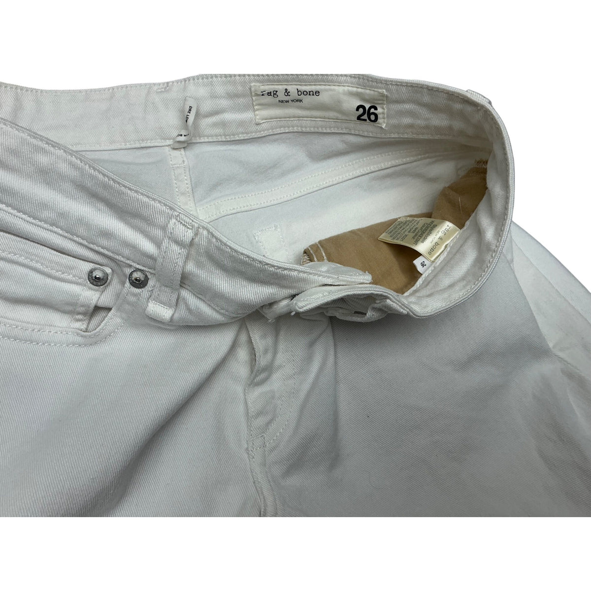Rag & Bone Women’s White Skinny Jeans Denim Size 26